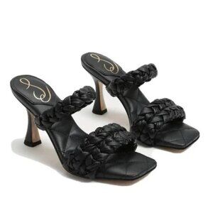 NIB - NEW Sam Edelman Meghan Sandal, Black Nappa - Size 6